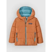 Patagonia Hi-Loft Down Sweater Hooded Kids Jacket marigold