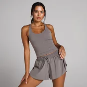 MP ženska majica tempo twist back - dark truffle - L