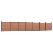 Vidaxl Ograjni panel rjav 1218x186 cm WPC
