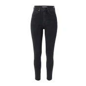 LEVIS Kavbojke RETRO HIGH SKINNY BLACKS, črna