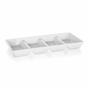 Porcelanska servirna skleda z razdeljenimi deli 33,7x13,7cm BIANCA