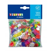 PLAYBOX Mešanica bleščic za božično drevo 50 g