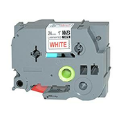 Kompatibilen trak za Brother TZe-252 / TZ-252 / PT / P-Touch 24mm-rdeč izpis / bel trak