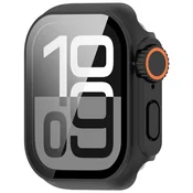 INF Zaščitni ovitek za Apple Watch - trda plastika in kaljeno steklo Black 46 mm, (22075719)