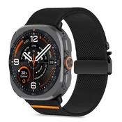 Tech-protect Nylon Clasp pašček za Samsung Galaxy Watch Ultra 1 / 2 2024-2026 (47mm), black