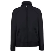 Black womens sweatshirt with stand-up collar Fruit of the Loom