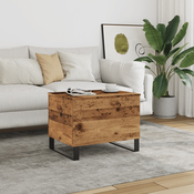 Stolic za kavu boja staro drvo 60x44,5x45 cm konstruirano drvo