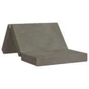 vidaXL Zložljiv kavč postelja 80 x 67 x 45 cm Svetlo siva