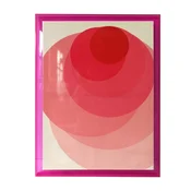 Homestar Stenska umetnina WALLY 60x80 cm roza krog