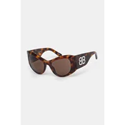 Suncane naocale Balenciaga za žene, boja: narancasta, BB0393S