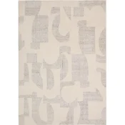 Siva/bež ročno tkana volnena preproga 200x300 cm Norela – Kave Home