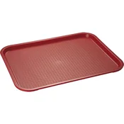 APS Fast Food pladenj, rdeč, 20 mm, dolžina: 350 mm, širina: 270 mm (6 kos)