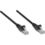 Intellinet Intellinet 739856 RJ45 omrežni kabel\, Patch kabel CAT 6 S/FTP 1.50 m črna zaščita iz folije\, pletena zaščita\, brez halogena 1 kos, (20417903)