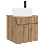 vidaXL Visoka umivalnik s police Artisan hrast 49 x 44,5 x 65,5 cm