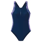 LASCANA ACTIVE Športne enodelne kopalke marine / svetlo modra / sivka