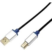 LOGILINK LogiLink USB kabel USB 2.0 USB-A vtič\, USB-B vtič 2.00 m črna BUAB220, (20417388)