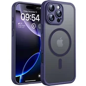 Infostyle TOCOL magnetni ovitek za iPhone 16 Pro Max (6,9) – MagSafe, mat prozoren, polnočno vijolična