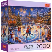Trefl - Puzzle Kolekcija ZDA: Praznični večer drsanja - 2 000 kosov