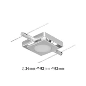 Paulmann Wire MacLED LED spot za kabelski sistem krom - Dnevna soba/jedilnica - Sodobni - mat krom - Kovina
