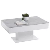 FMD stolic za kavu siva boja betona i bijela