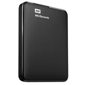 Eksterni Hard Disk Western Digital, 1TB, 2.5”, USB 3.0 Elements Black