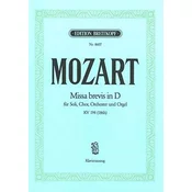 MOZART:MISSA BREVIS IN D KV 194 VOCAL SCORE
