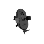 Promate punjač za automobil - POWERMOUNT 15 (DC 12V/1.5A, 15W, 1,2 metra, pametni senzor, savitljiva postolja, crna) POWERMOUNT-15W