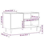 Ormaric za ploce boja hrasta 85x38x48 cm konstruirano drvo