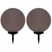 Vanjske solarne svjetiljke 2 kom LED kuglaste 50 cm RGB