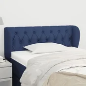 Vidaxl vidaXL Vzglavnik s krilci moder 93x23x78/88 cm blago