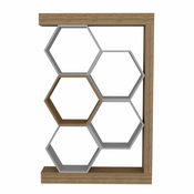 Hanah Home HANAH HOME Artemis - Walnut, White knjižna omara, (20866763)