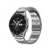 ARMODD Silentwatch 5 Pro srebrna s kovinskim paščkom + silikonski pašček, pametna ura