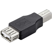Generic USB adapter za tiskalnik USB ženski na kvadratna vrata moški adapter A ženski na B moški konektor USB ženski na B moški, (21127587)