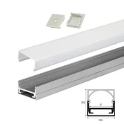 Set B aluminijumski profil za LED trake 1m 20.2x19.5 mm