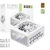 Napajalnik Gamemax PSU GS 650G WH, 650 W, SFX, bel, popolnoma moduluaren