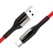 USB Kabl KONFULON S93 Type-C 1M 2.4A, Crvena