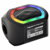 Aqua Aqua Computer 53293 merilec pretoka za vodno hlajenje, črn, navoj 1/4