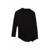 Trendyol Curve Black Sandy Knitted Plus Size Blouse