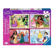 Ravensburger Puzzle Disney: Princeske 4x100 kosov