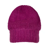 Knitted beanie - fuchsia