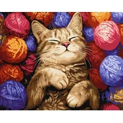 Rayher. Slikanje po številkah, The cat in the balls