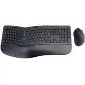 Conceptronic ORAZIO02IT tipkovnica Miš priložen RF bežični QWERTY Talijanski Crno