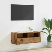 TV zidni ormar Staro drvo 80 x 30 x 30 cm Konstruirano drvo