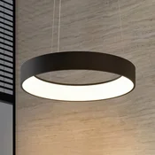 Arcchio LED viseča svetilka Aleksi, O 60 cm, črna, kovina, CCT - Kuhinja - Sodobni - peščena črna, bela