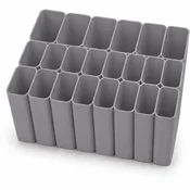 shumee Organizator za USB kable, sivi predal, držalo za polnilnik