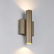 Trio Lighting Stenska svetilka Dara, višina 22 cm, platinasta barva, kovina, 2-kraka. - Dnevna soba/jedilnica - Sodobni