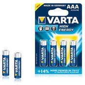 Alkalna baterija Varta LR03 1,5 V AAA High Energy (4 pcs) Modra