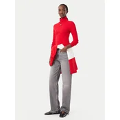Tommy Jeans Golf DW0DW23251 Rdeča Slim Fit