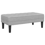 klupa s jastukom Oblacnosiva 113 x 57 x 39 cm tkanina