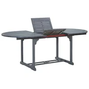Vrtni stol sivi 200 x 100 x 75 cm od masivnog bagremovog drva